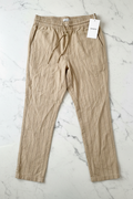 Les Deux Patrick Linen Pants – Warm Sand/Black